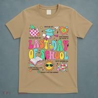 Happy Last Day Of School Teacher Girl Grad Hello Summer T-Shirt thumb 5
