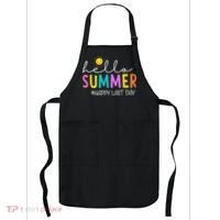 Happy Last Day Of School Teacher Student Hello Summer Gifts Apron thumb 0
