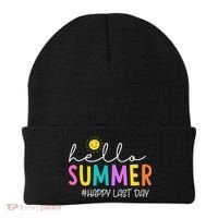 Happy Last Day Of School Teacher Student Hello Summer Gifts Beanie thumb 0