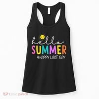 Happy Last Day Of School Teacher Student Hello Summer Gifts Women's Tank Top thumb 0