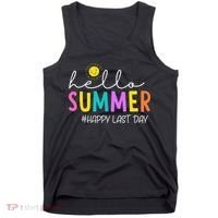 Happy Last Day Of School Teacher Student Hello Summer Gifts Tank Top thumb 0