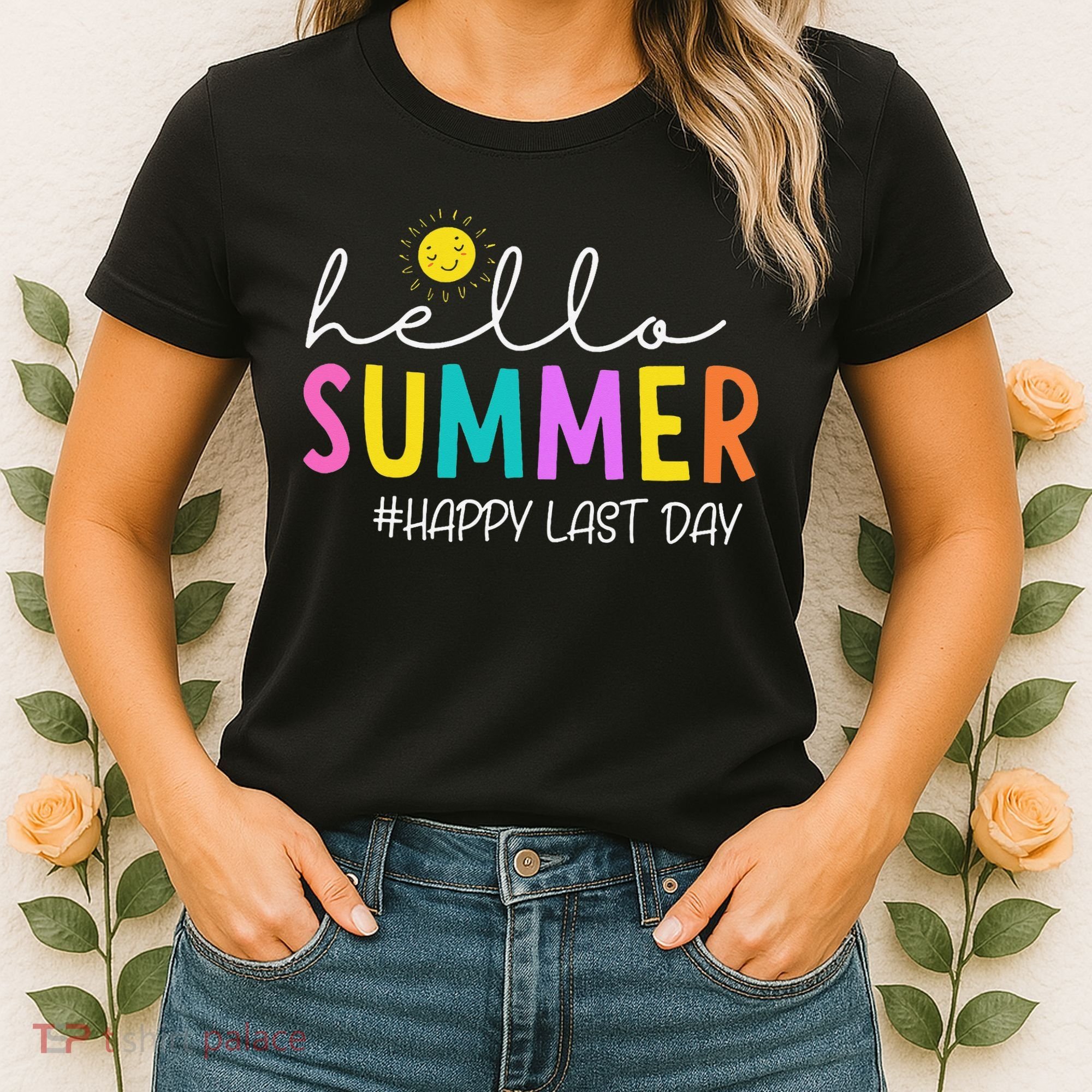 Happy Last Day Of School Teacher Student Hello Summer Gifts Women's T-Shirt