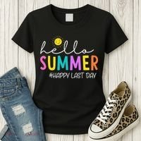 Happy Last Day Of School Teacher Student Hello Summer Gifts Women's T-Shirt thumb 3