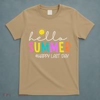 Happy Last Day Of School Teacher Student Hello Summer Gifts T-Shirt thumb 5