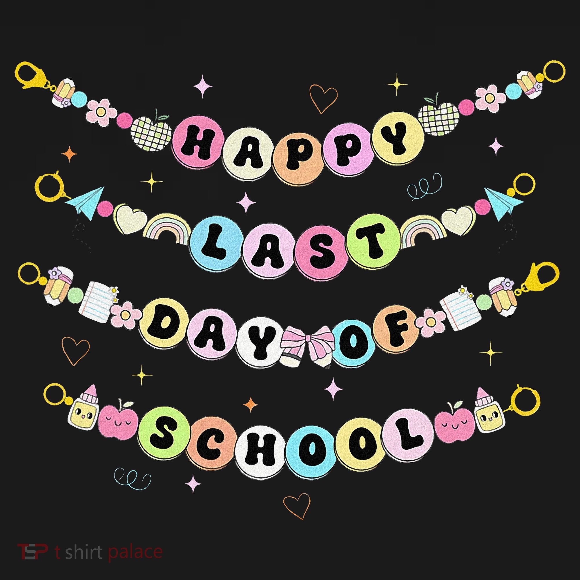 Happy Last Day Of School Friendship Bracelets Teacher Women's Tank Top