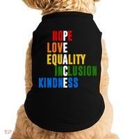 Hope Love Equality Inclusion Kindness Peace Quote Doggie Tank thumb 0