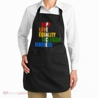 Hope Love Equality Inclusion Kindness Peace Quote Apron thumb 2
