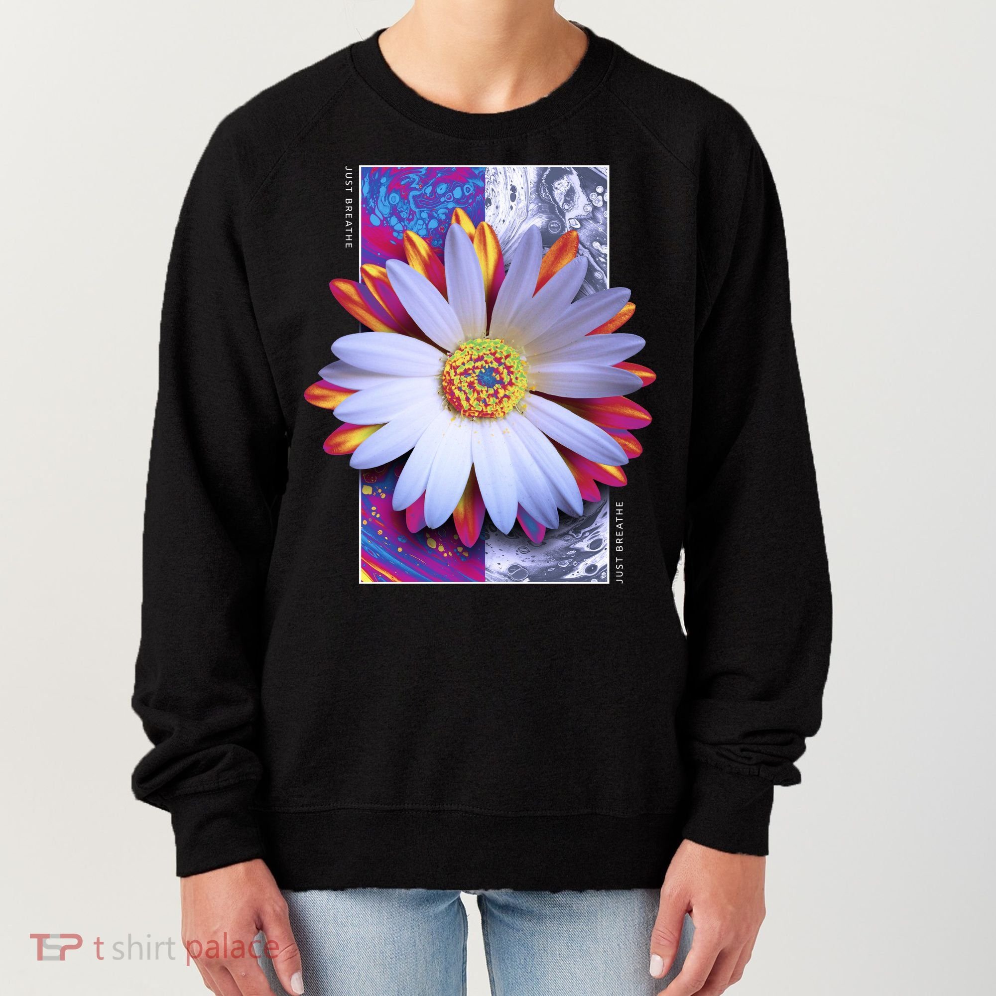Holographic Lily Flower Women's Sweatshirt