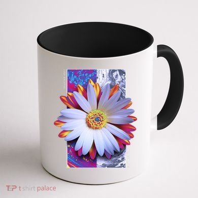Holographic Lily Flower Coffee Mug back