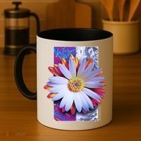 Holographic Lily Flower Coffee Mug thumb 4