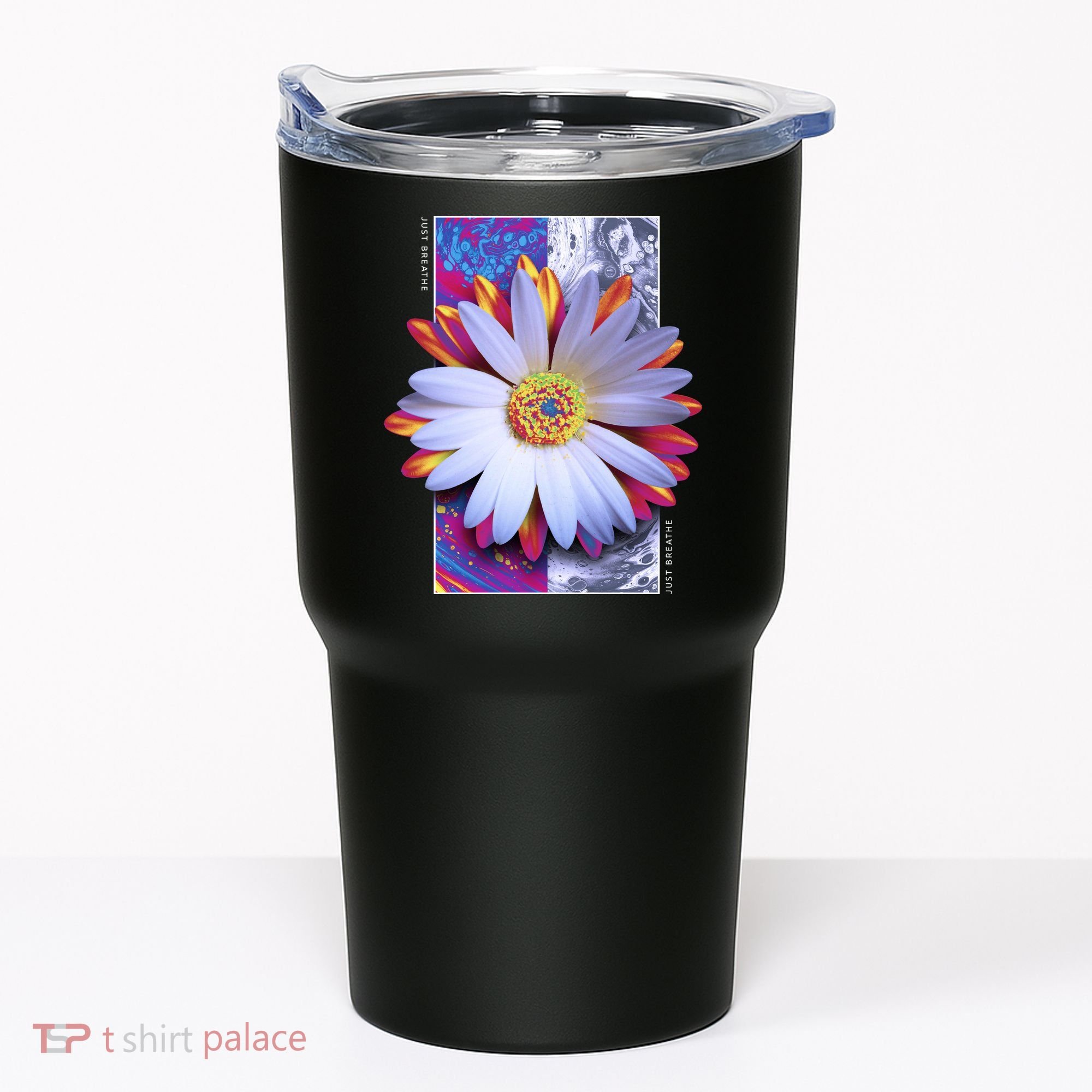 Holographic Lily Flower Tumbler