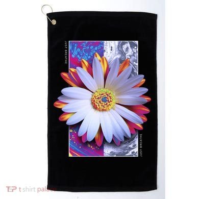 Holographic Lily Flower Golf Towel