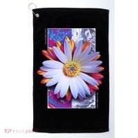 Holographic Lily Flower Golf Towel thumb 0