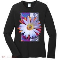 Holographic Lily Flower Women's Long Sleeve Shirt thumb 0