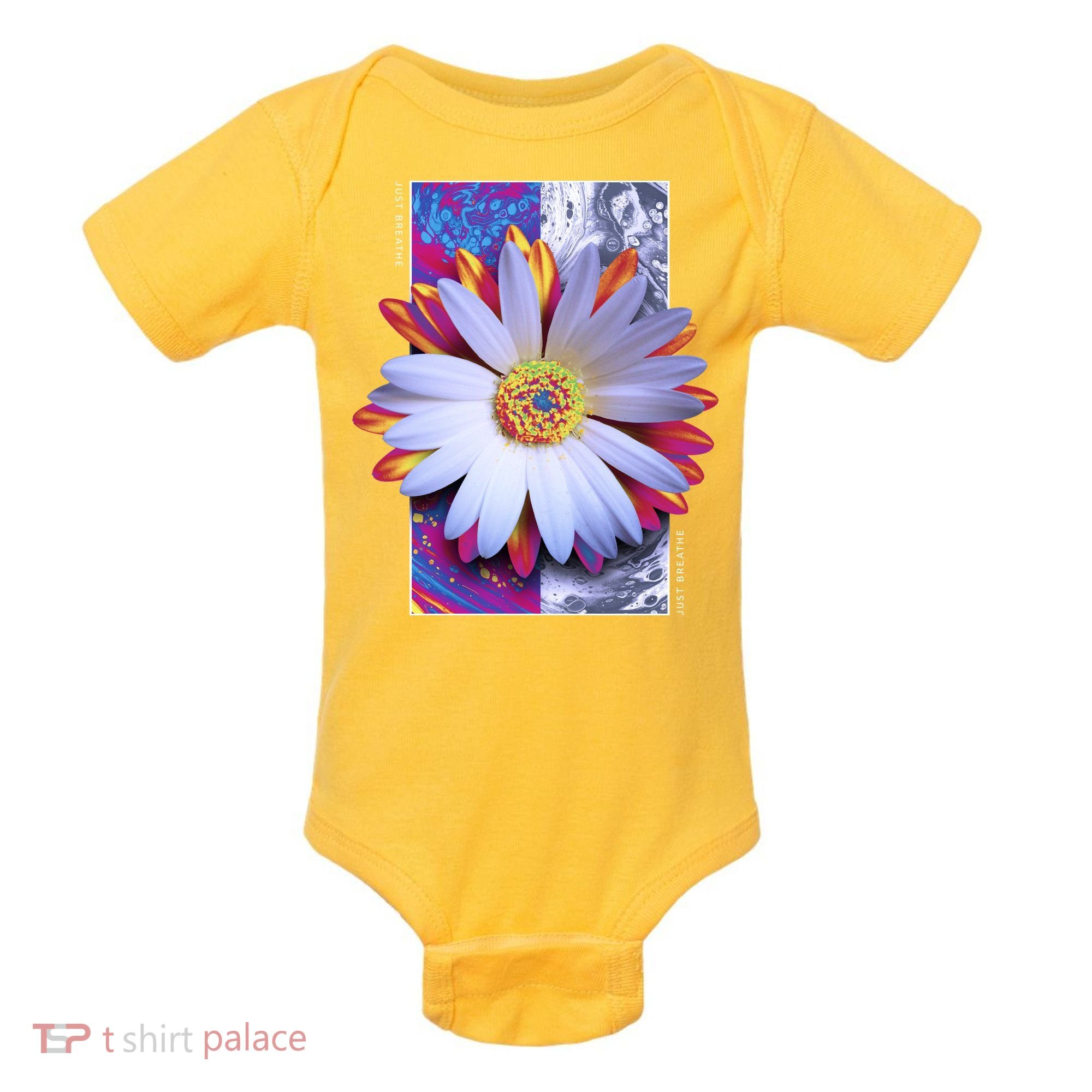 Holographic Lily Flower Baby Bodysuit