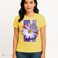 Holographic Lily Flower Women's T-Shirt thumb 4