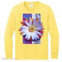 Holographic Lily Flower Kids Long Sleeve Shirt thumb 0