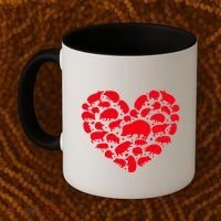 Hedgehog Lover Funny Love Heart Hedgehog Valentine's Day Gift Coffee Mug thumb 2