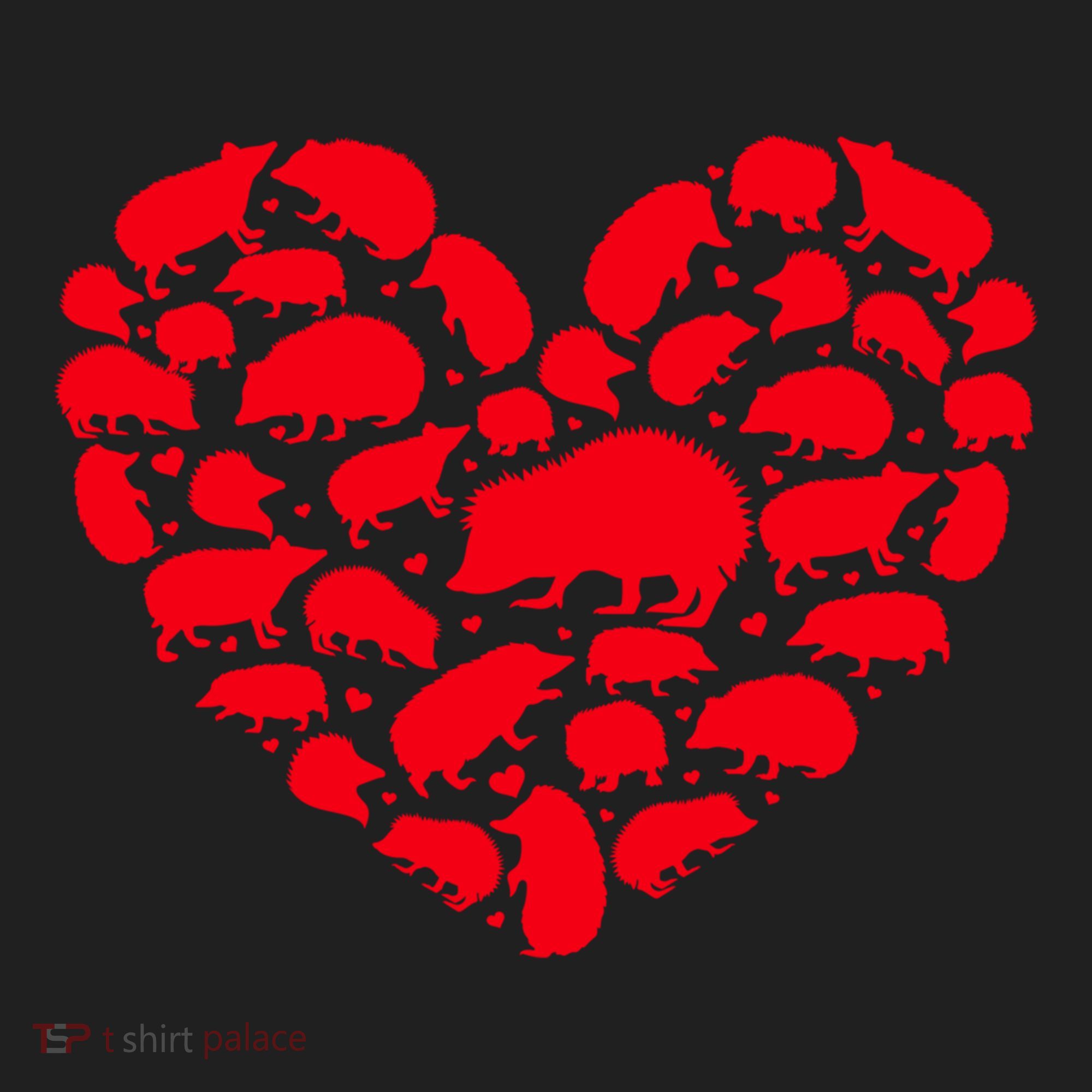 Hedgehog Lover Funny Love Heart Hedgehog Valentine's Day Gift Beanie