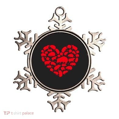 Hedgehog Lover Funny Love Heart Hedgehog Valentine's Day Gift Ornament