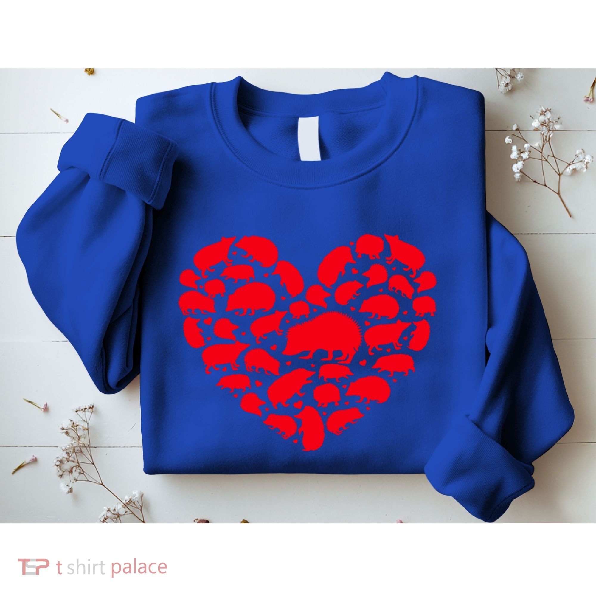 Hedgehog Lover Funny Love Heart Hedgehog Valentine's Day Gift Sweatshirt