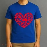 Hedgehog Lover Funny Love Heart Hedgehog Valentine's Day Gift T-Shirt thumb 3