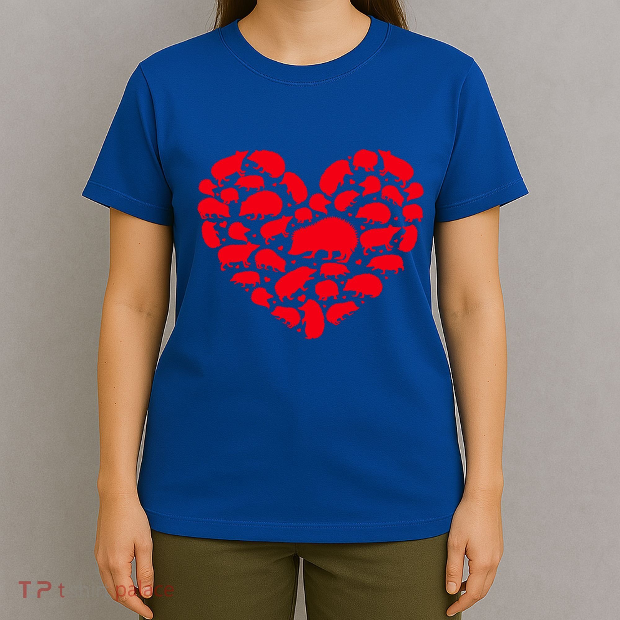 Hedgehog Lover Funny Love Heart Hedgehog Valentine's Day Gift T-Shirt