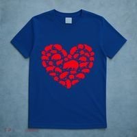Hedgehog Lover Funny Love Heart Hedgehog Valentine's Day Gift T-Shirt thumb 5