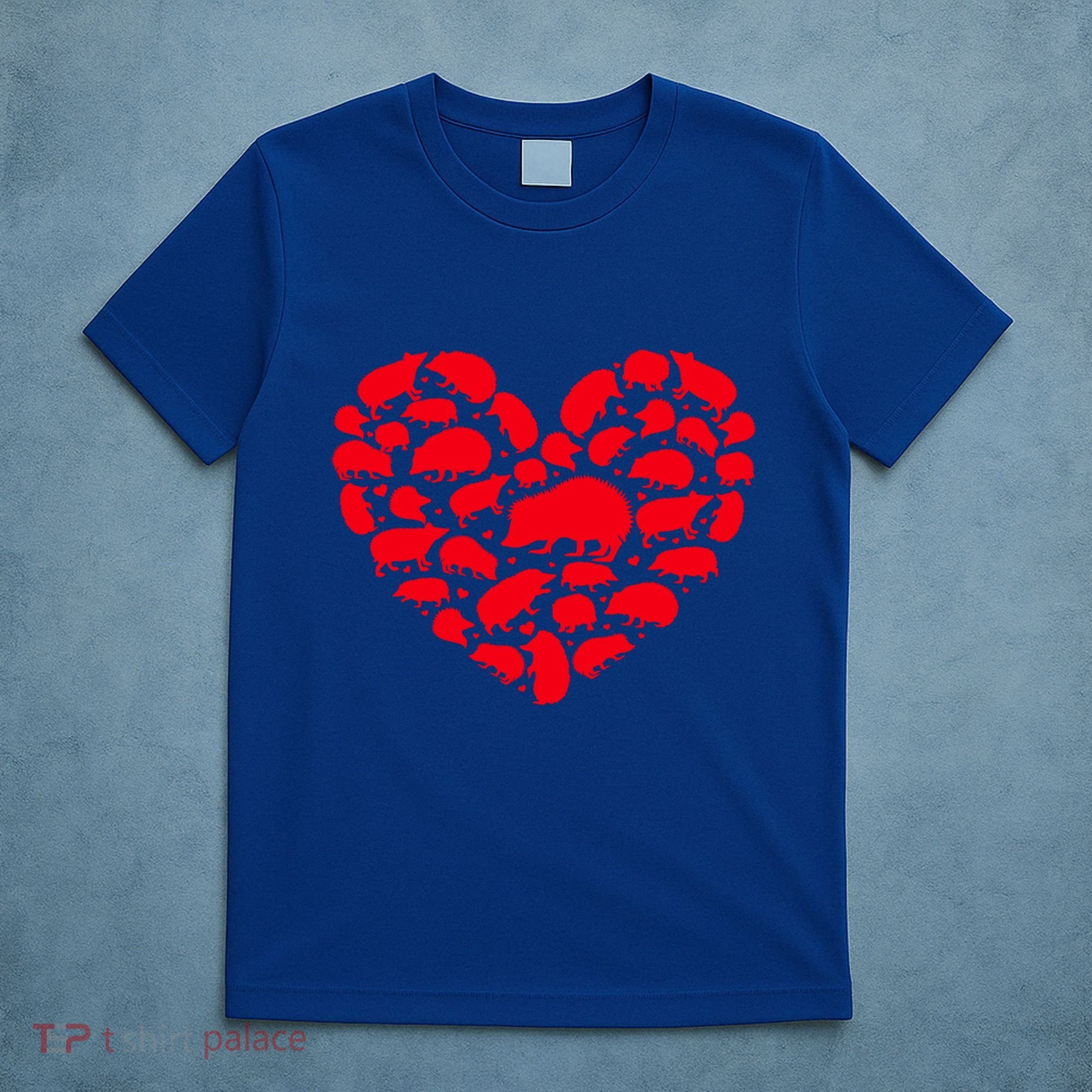 Hedgehog Lover Funny Love Heart Hedgehog Valentine's Day Gift T-Shirt