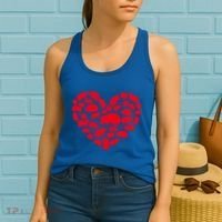 Hedgehog Lover Funny Love Heart Hedgehog Valentine's Day Gift Women's Tank Top thumb 2