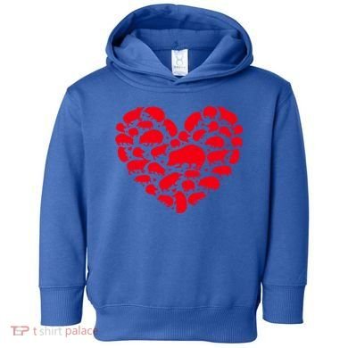 Hedgehog Lover Funny Love Heart Hedgehog Valentine's Day Gift Toddler Hoodie