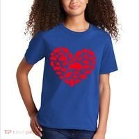 Hedgehog Lover Funny Love Heart Hedgehog Valentine's Day Gift Kids T-Shirt thumb 2