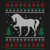 Horse Lover Funny Gift Horse Ugly Sweater Christmas Xmas Gift Ornament thumb 1