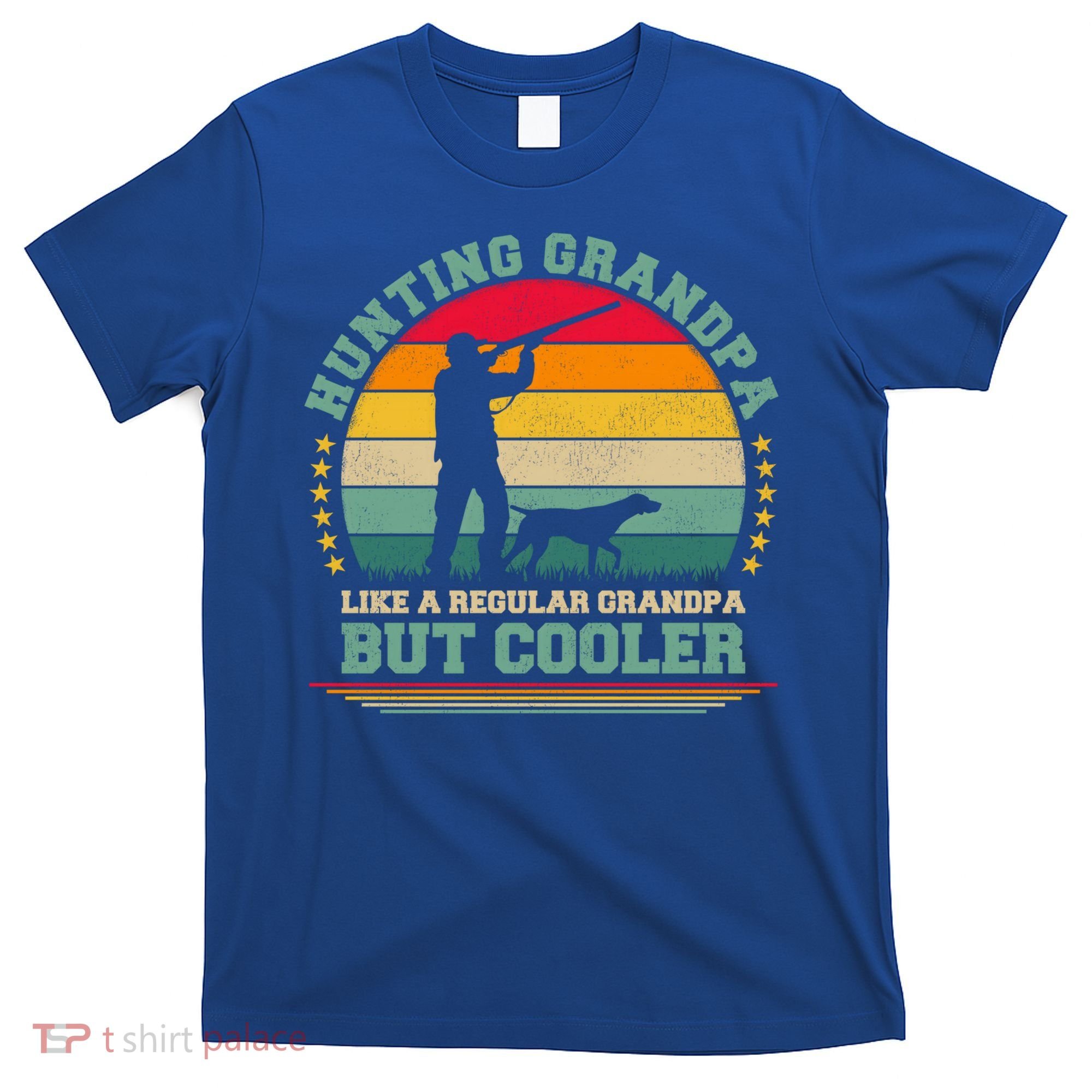 Hunting Lover Funny Vintage Hunting Grandpa Fathers Day Gift T-Shirt