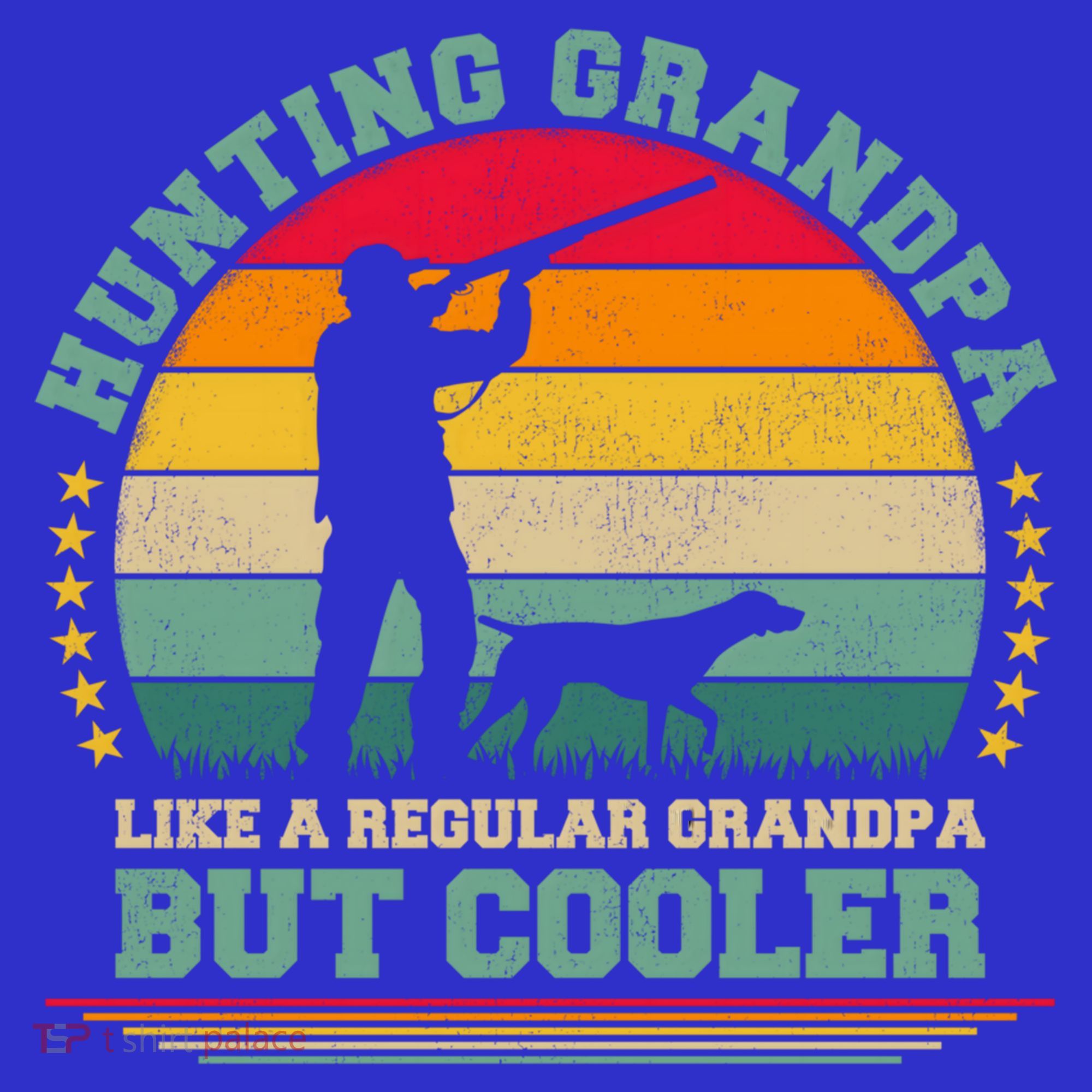 Hunting Lover Funny Vintage Hunting Grandpa Fathers Day Gift T-Shirt