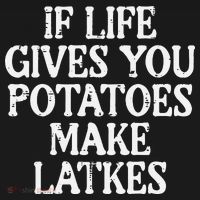 Hanukkah Life Gives Potatoes Make Latkes Chanukah Women's Hoodie thumb 2