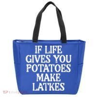 Hanukkah Life Gives Potatoes Make Latkes Chanukah Tote Bag thumb 0