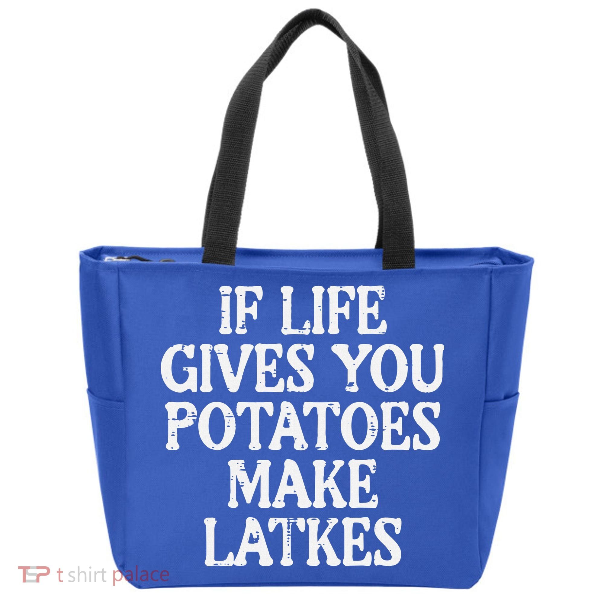 Hanukkah Life Gives Potatoes Make Latkes Chanukah Tote Bag