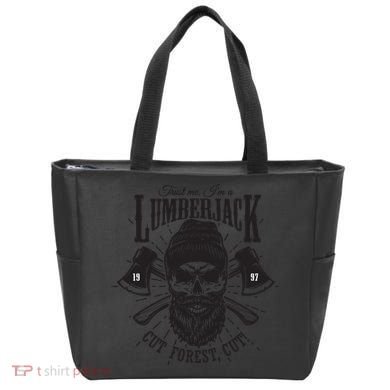 Hipster Lumberjack Tote Bag