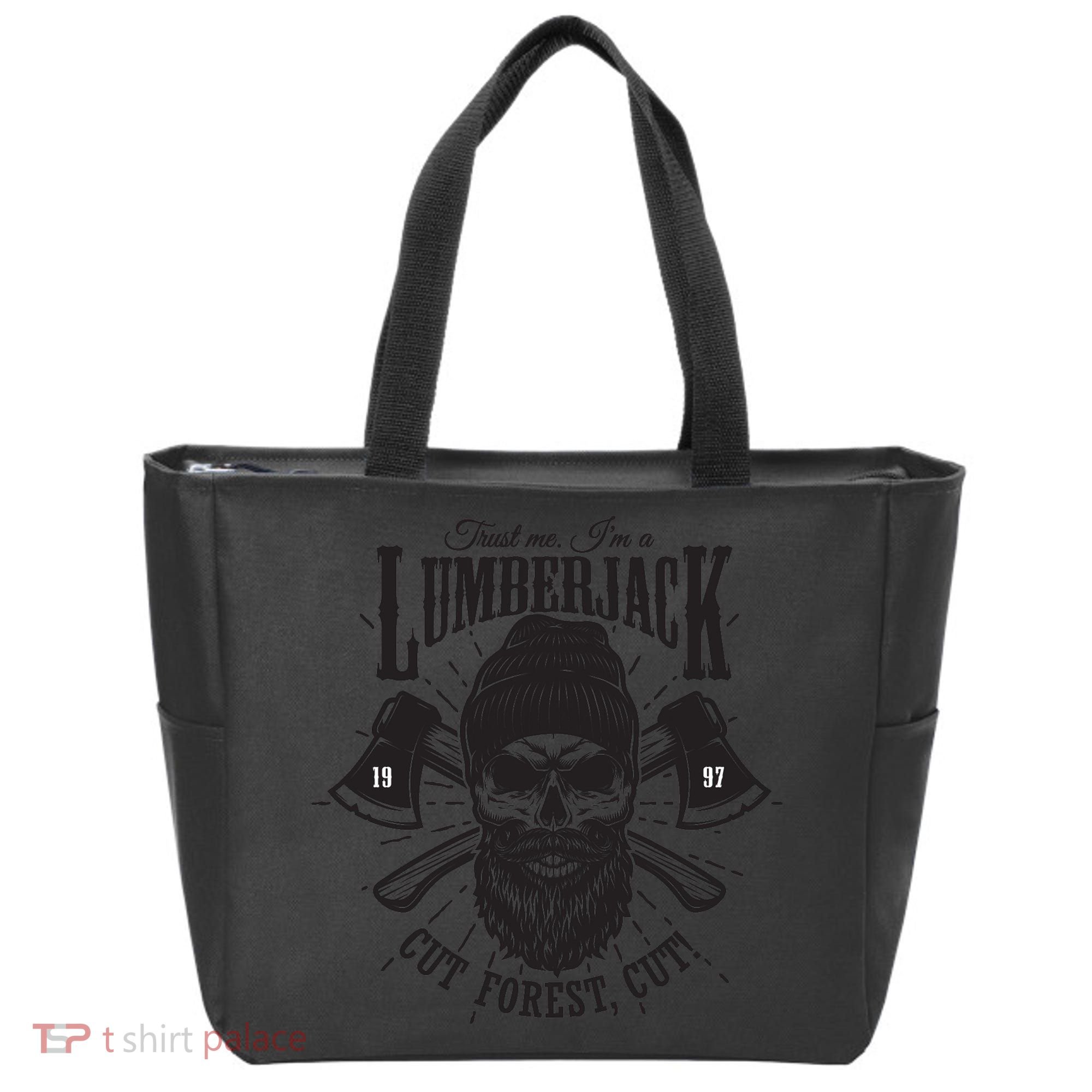 Hipster Lumberjack Tote Bag
