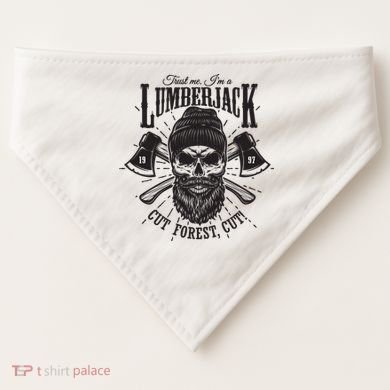 Hipster Lumberjack USA-Made Doggie Bandana