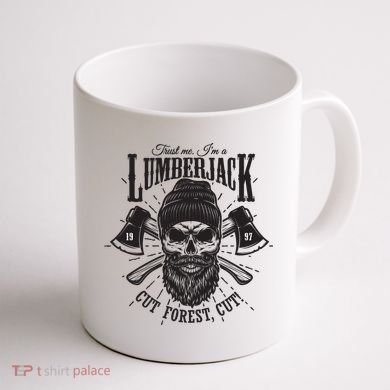 Hipster Lumberjack Coffee Mug back
