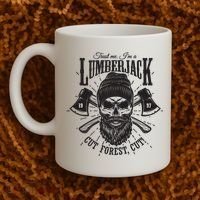 Hipster Lumberjack Coffee Mug thumb 2