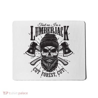 Hipster Lumberjack Mousepad