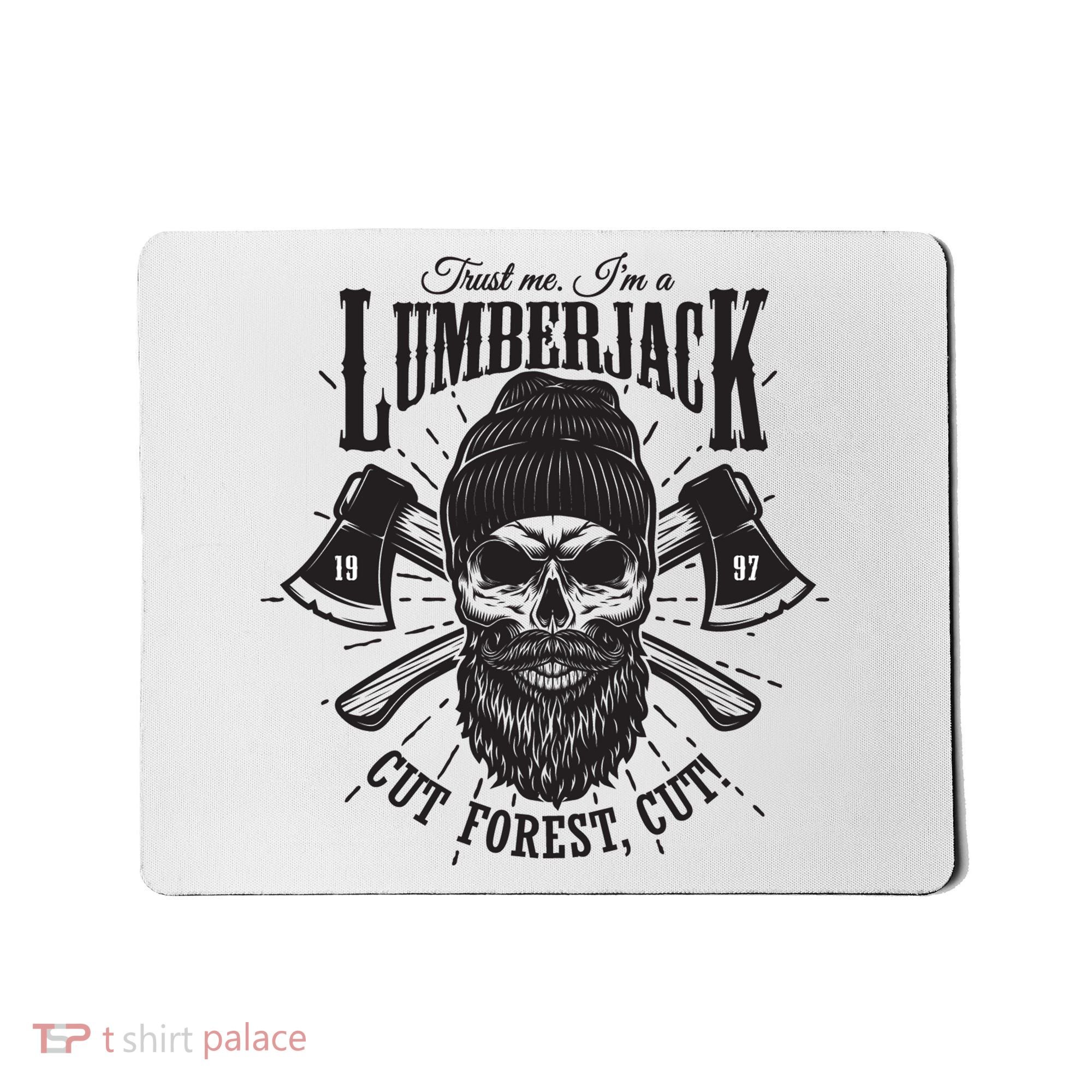 Hipster Lumberjack Mousepad