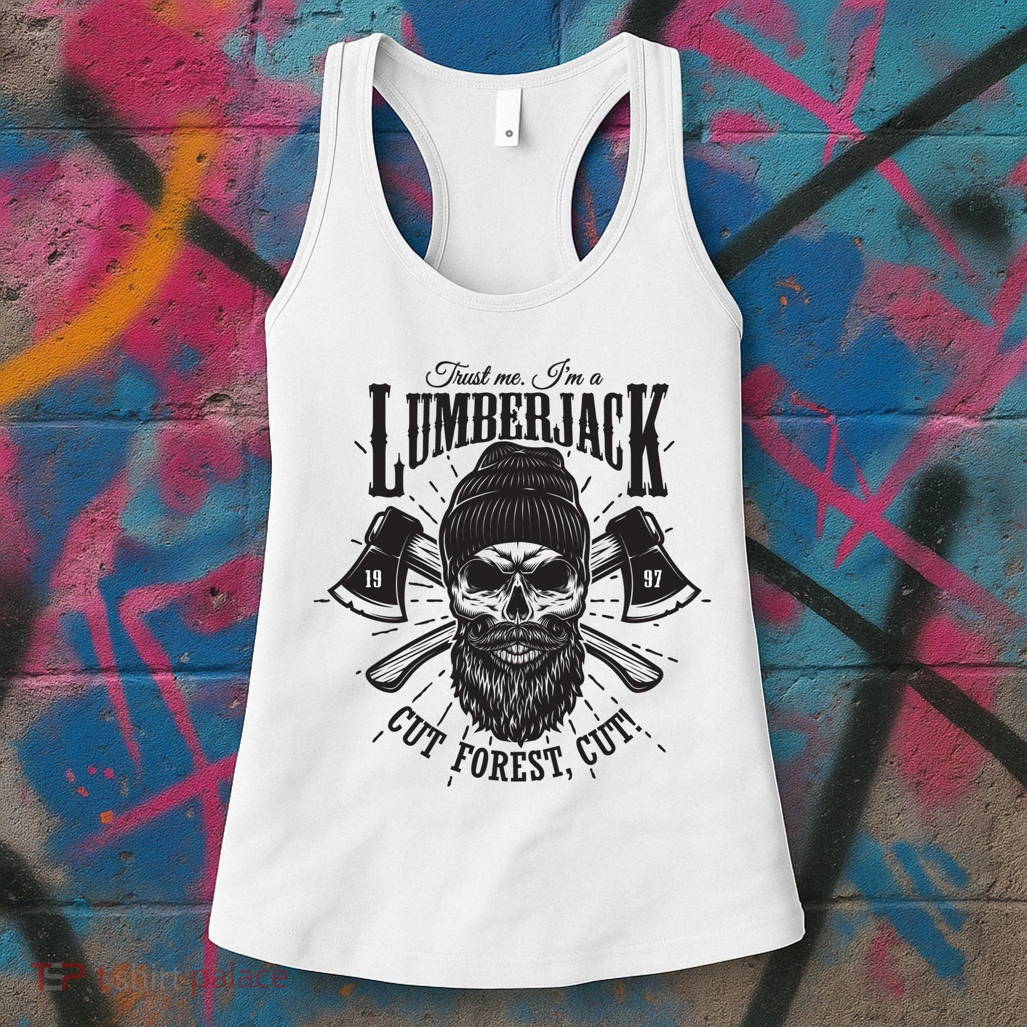 Hipster Lumberjack Women's Tank Top