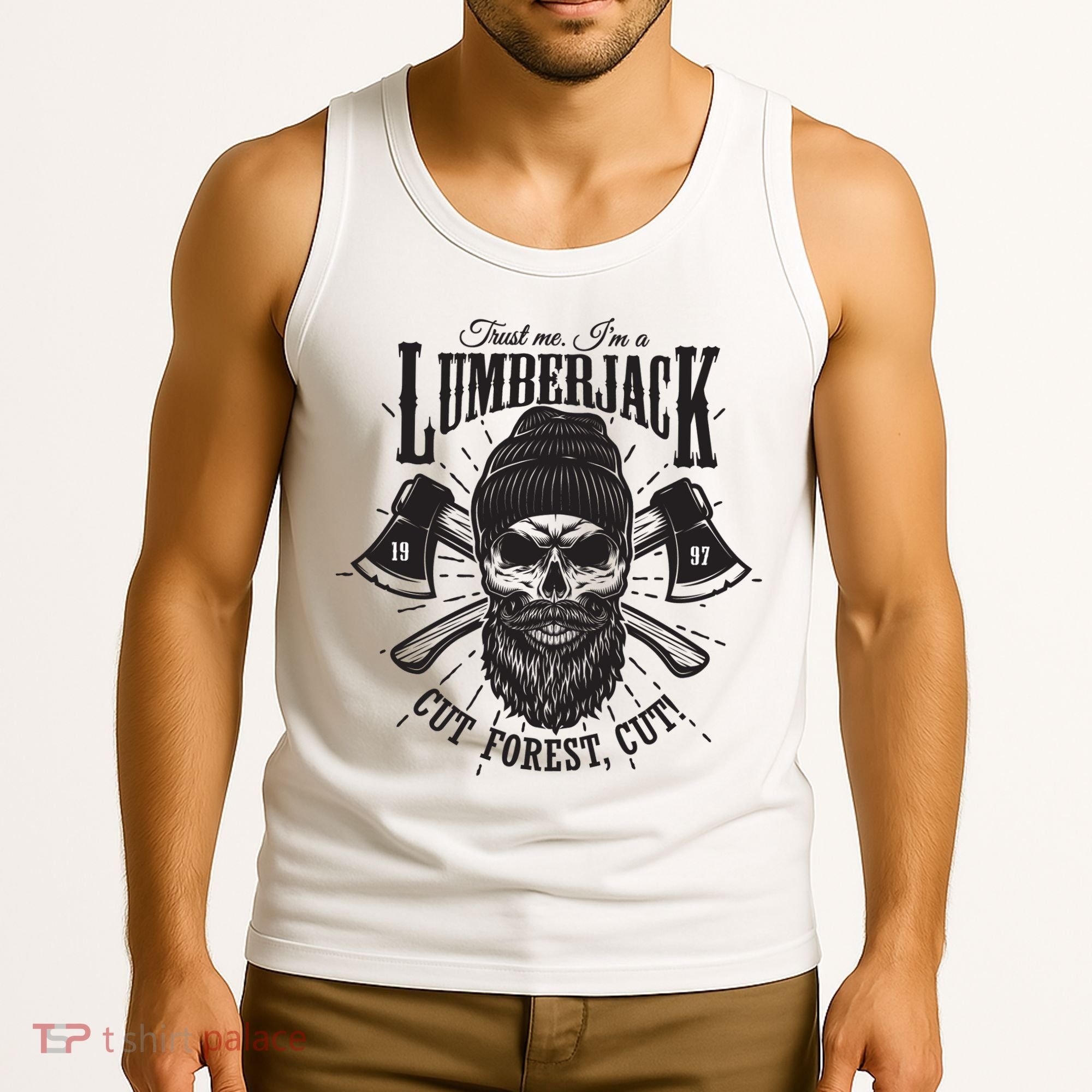 Hipster Lumberjack Tank Top
