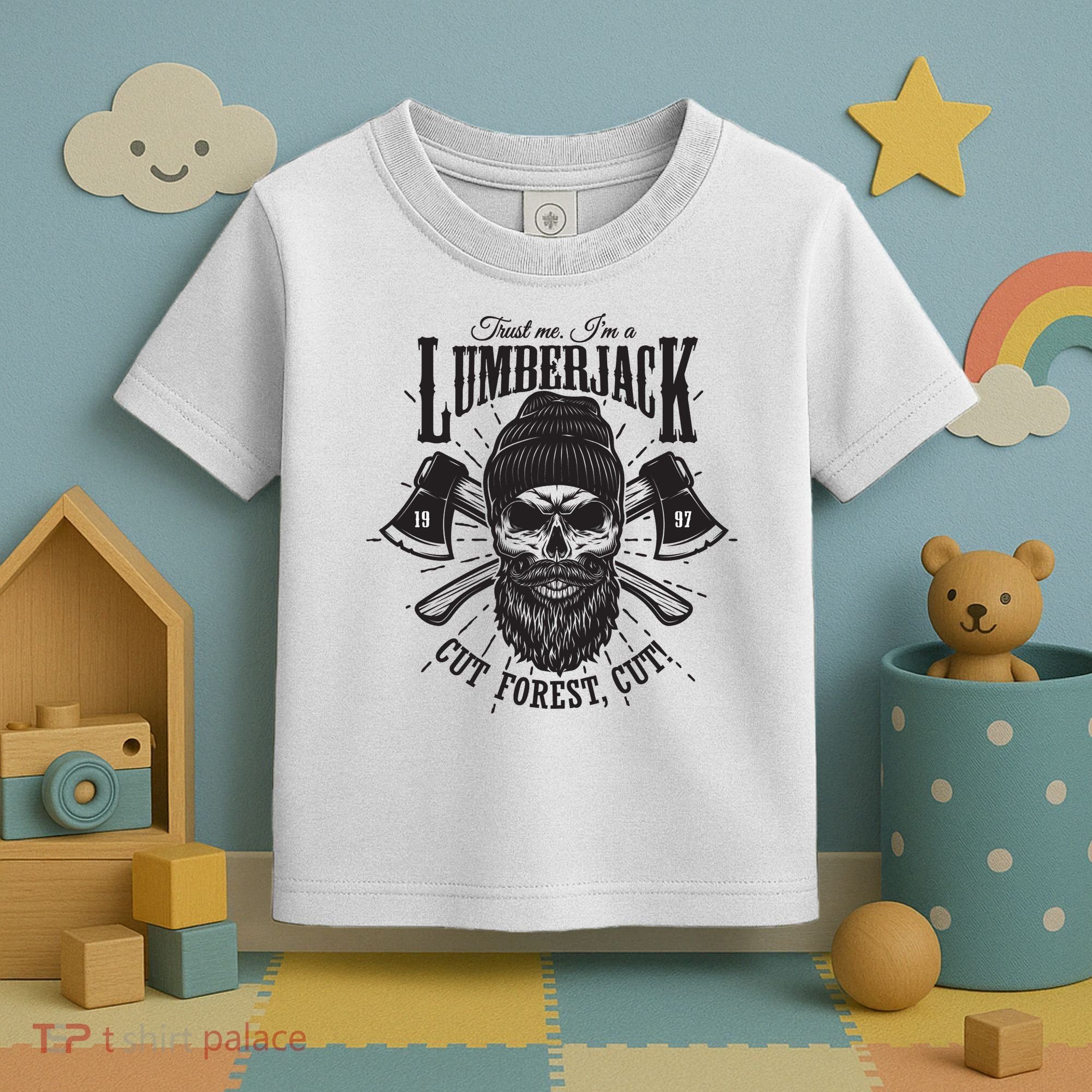 Hipster Lumberjack Toddler T-Shirt