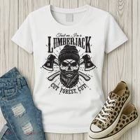 Hipster Lumberjack Women's T-Shirt thumb 3