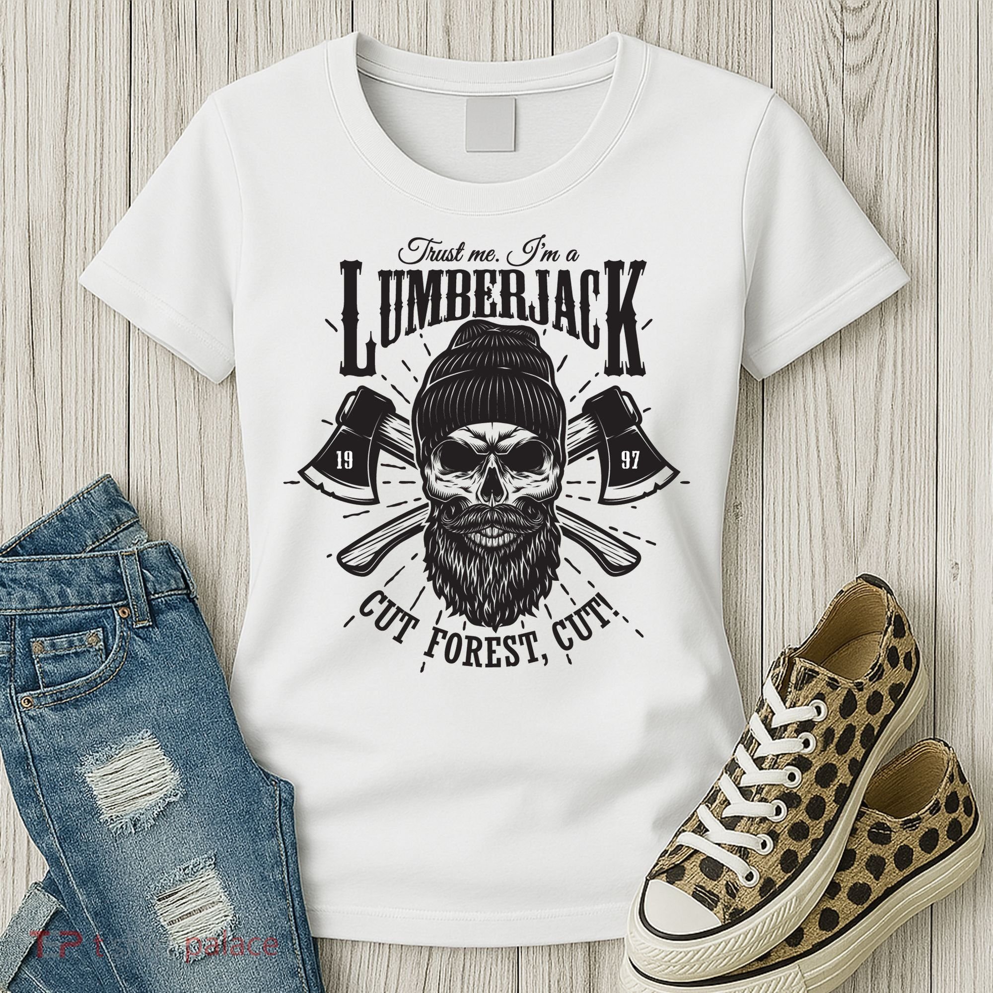 Hipster Lumberjack Women's T-Shirt